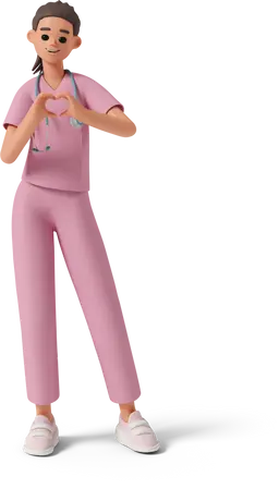 3d model of a nurse